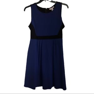 Black & Royal Blue Motherhood Maternity Dress.
